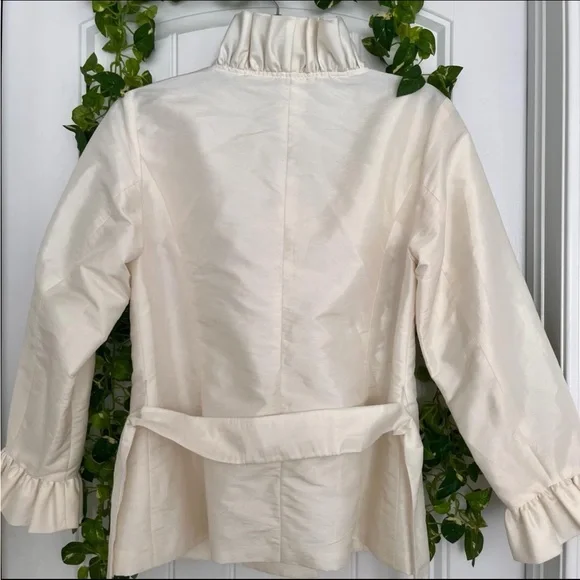 Calvin Klein Ivory Ruffle Blazer - Picture 5 of 5